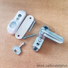 Протизломна рухлива засувка на стулку з ключами